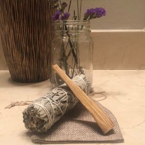 4 inch White Sage & Palo Santo stick